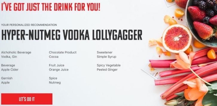 Flanagan AI bartender interface